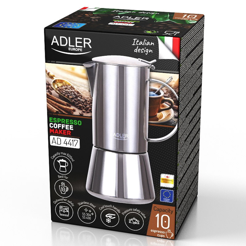 Aparat De Facut Cafea Espresso 620ml Adler - imagine 8