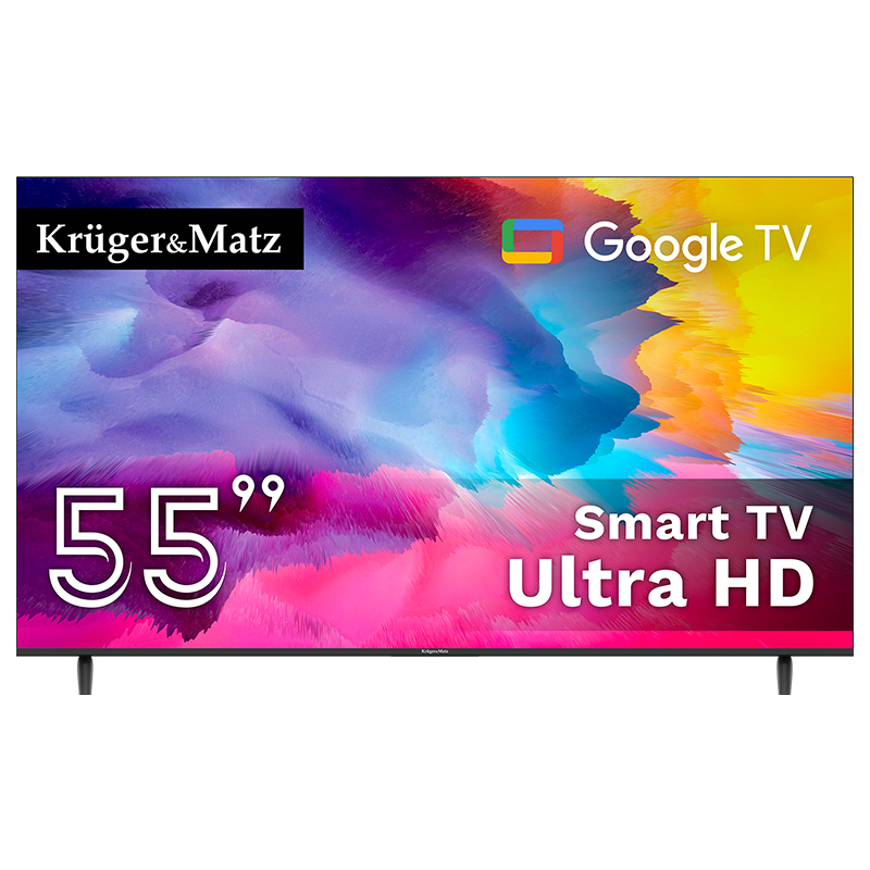 Google Smart Tv 5.0 55 Inch 141cm Ultrahd 4k Kruger&matz - imagine 2