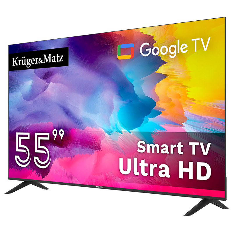 Google Smart Tv 5.0 55 Inch 141cm Ultrahd 4k Kruger&matz - imagine 3