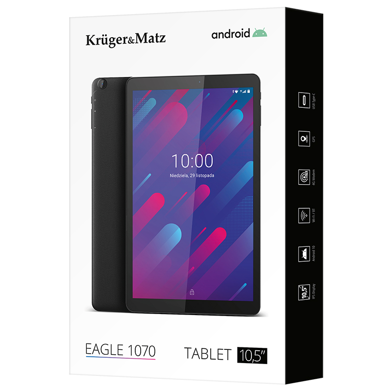 Tableta 4g Lte 6gb 128gb Android10 Kruger&matz - imagine 9