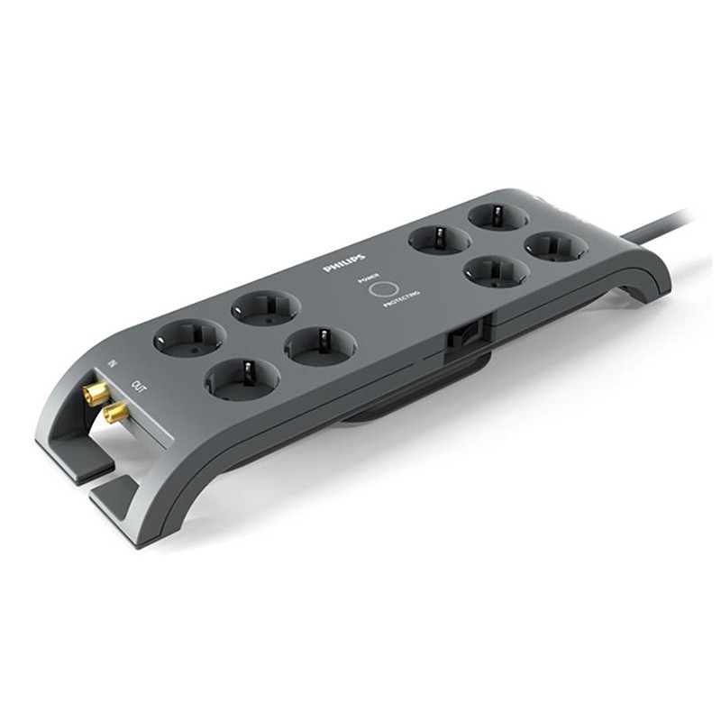 Prelungitor Surge Protector 8 Prize 3m Philips - imagine 2