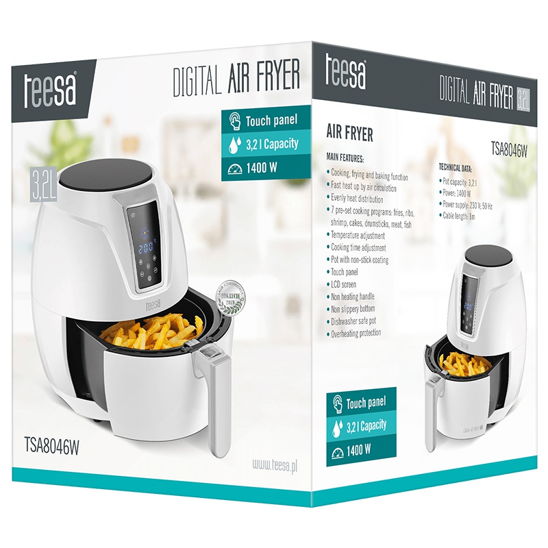 Friteuza 3.2l Digital Air Fryer Teesa - imagine 6