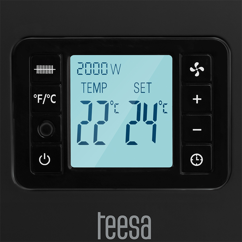 Convector Incalzire Ecran Lcd 3 Trepte 2000w Teesa - imagine 6