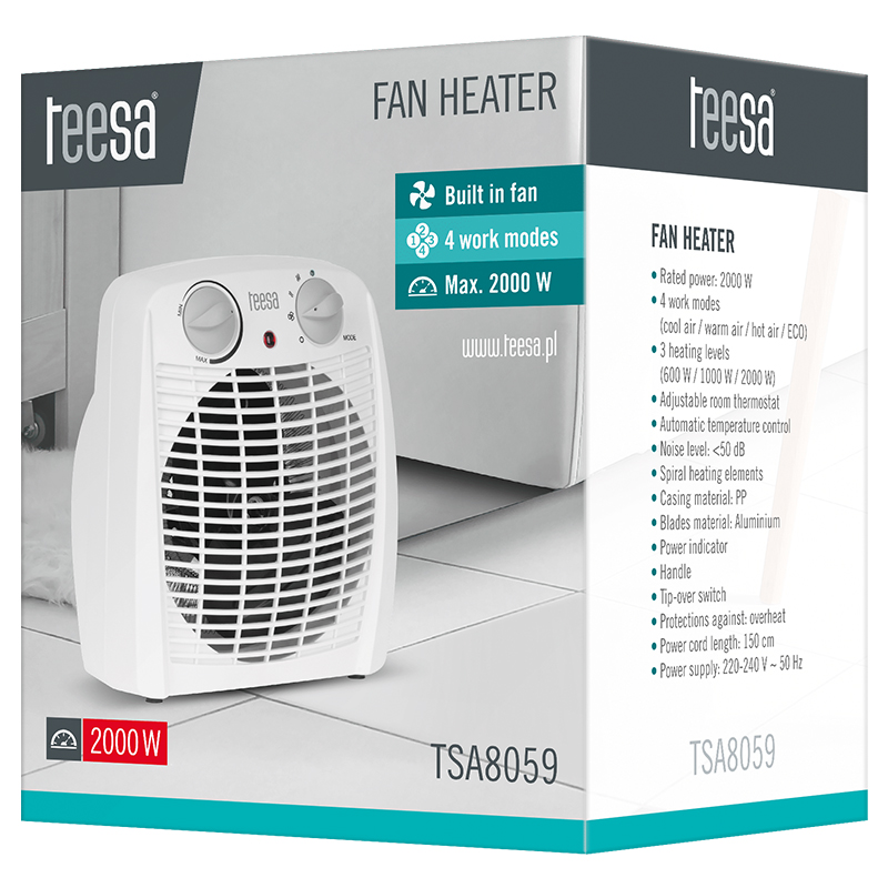 Aeroterma 800/1200/2000w Teesa - imagine 6