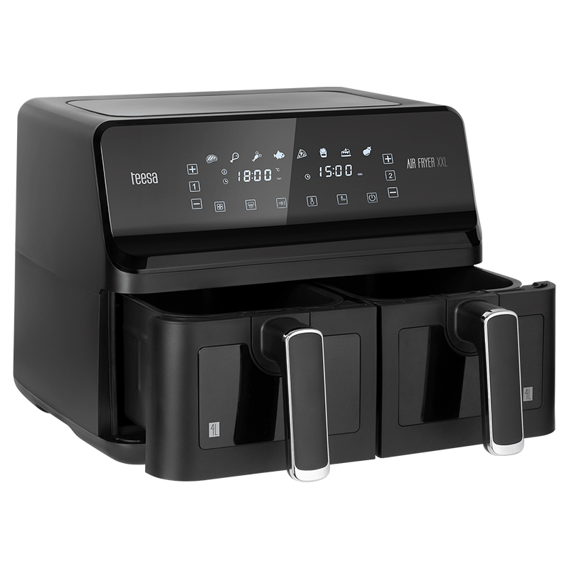 Friteuza Dubla Airfryer 8l 2700w Teesa Air Fryer Dual - imagine 4