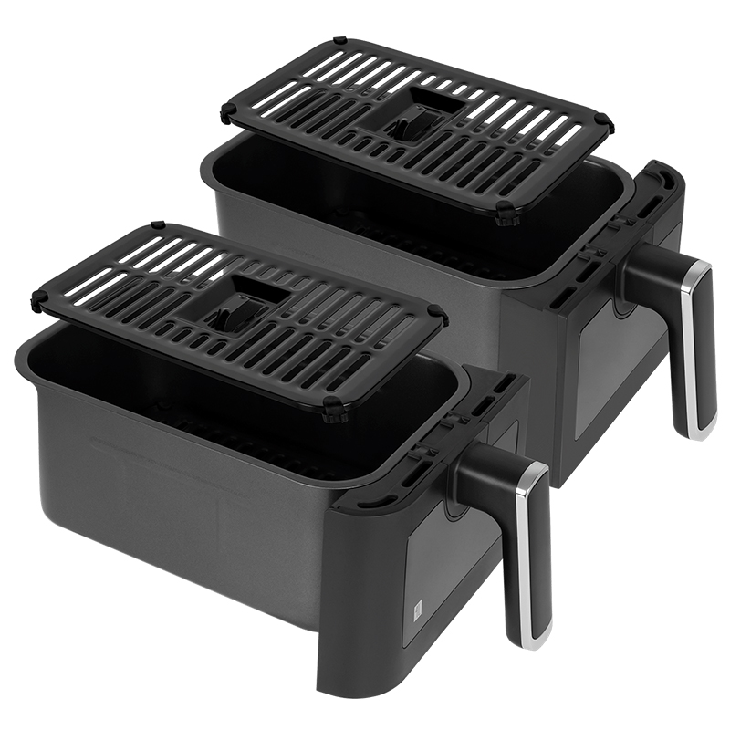 Friteuza Dubla Airfryer 8l 2700w Teesa Air Fryer Dual - imagine 7