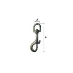 Carabina Breloc Cu Arc Si Inel Rotativ 14x76m