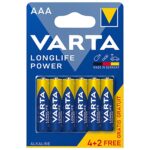 Baterie Alcalina Longlife Power Lr03 Blister 6buc Varta
